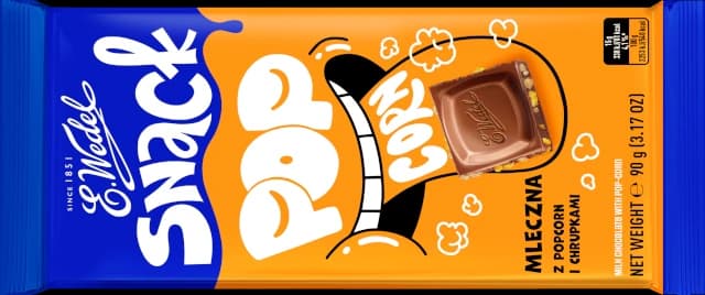 Snack Pop-Corn Milk chocolate with pop-corn 90g