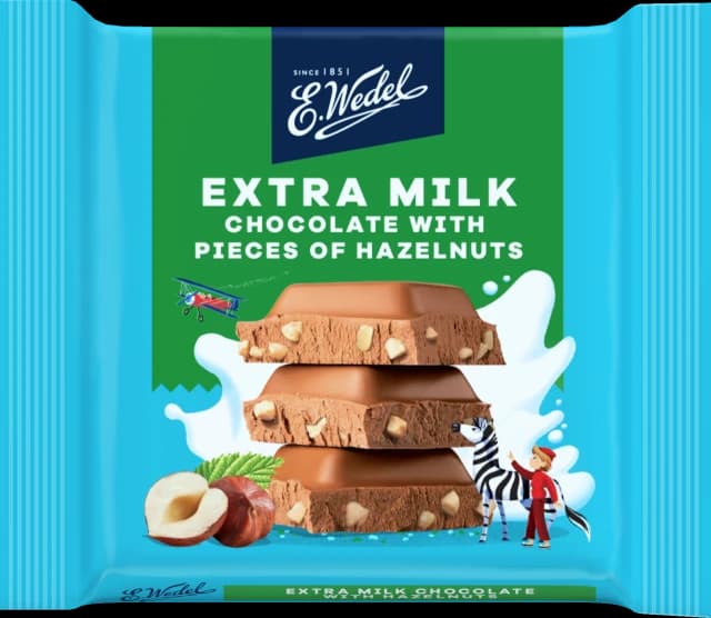 Milk chocolate with hazelnuts 40g