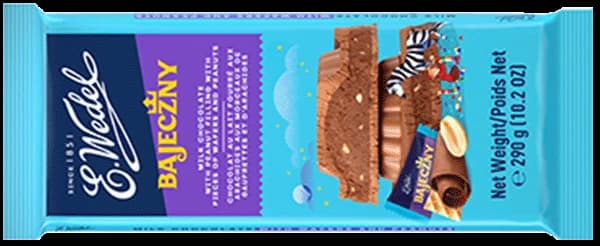 Milk chocolate with “Bajeczny” filling 290g