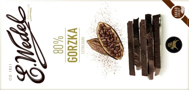 Premium extra dark chocolate 80% cocoa