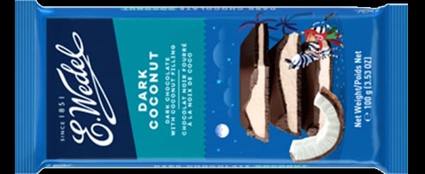 Dark chocolate with coconut filling 100g