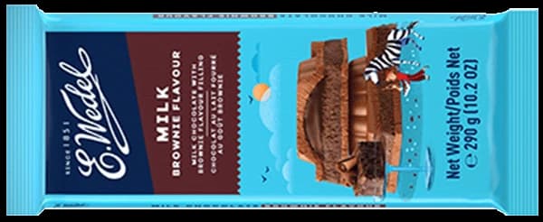 Milk chocolate with Brownie filling 290g