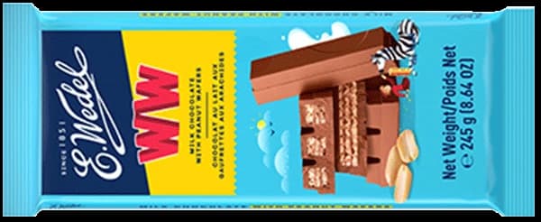 Milk chocolate with WW wafer 245g