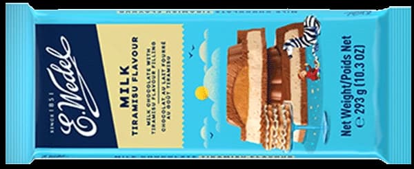 Milk chocolate with Tiramisu filling 293g